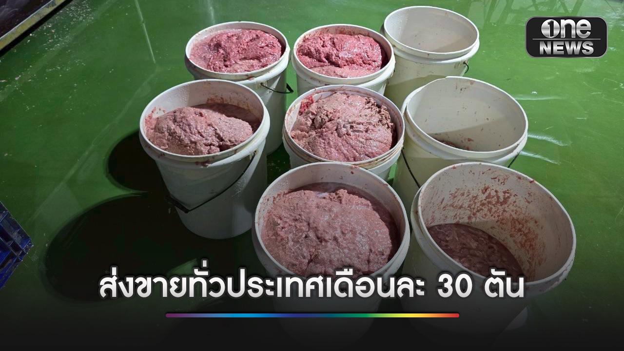 บุกโรงงานลูกชิ้นเถื่อน ส่งขายทั่วประเทศเดือนละ 30 